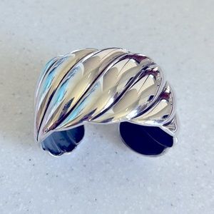 David Yurman Sculpted Cable Wide Cuff Bracelet